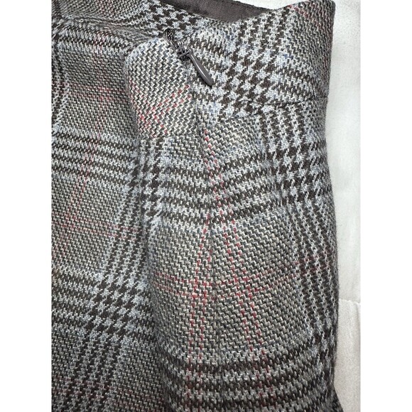 MEXX Wool Blend Brown Plaid Preppy‎ Y2K Mini Skirt SIZE 10 - Picture 3 of 9